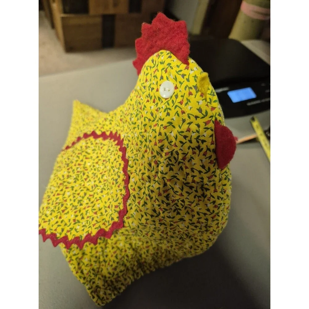 Vintage Hand Sewn Cottage Core Grandma Chicken Toaster Cover